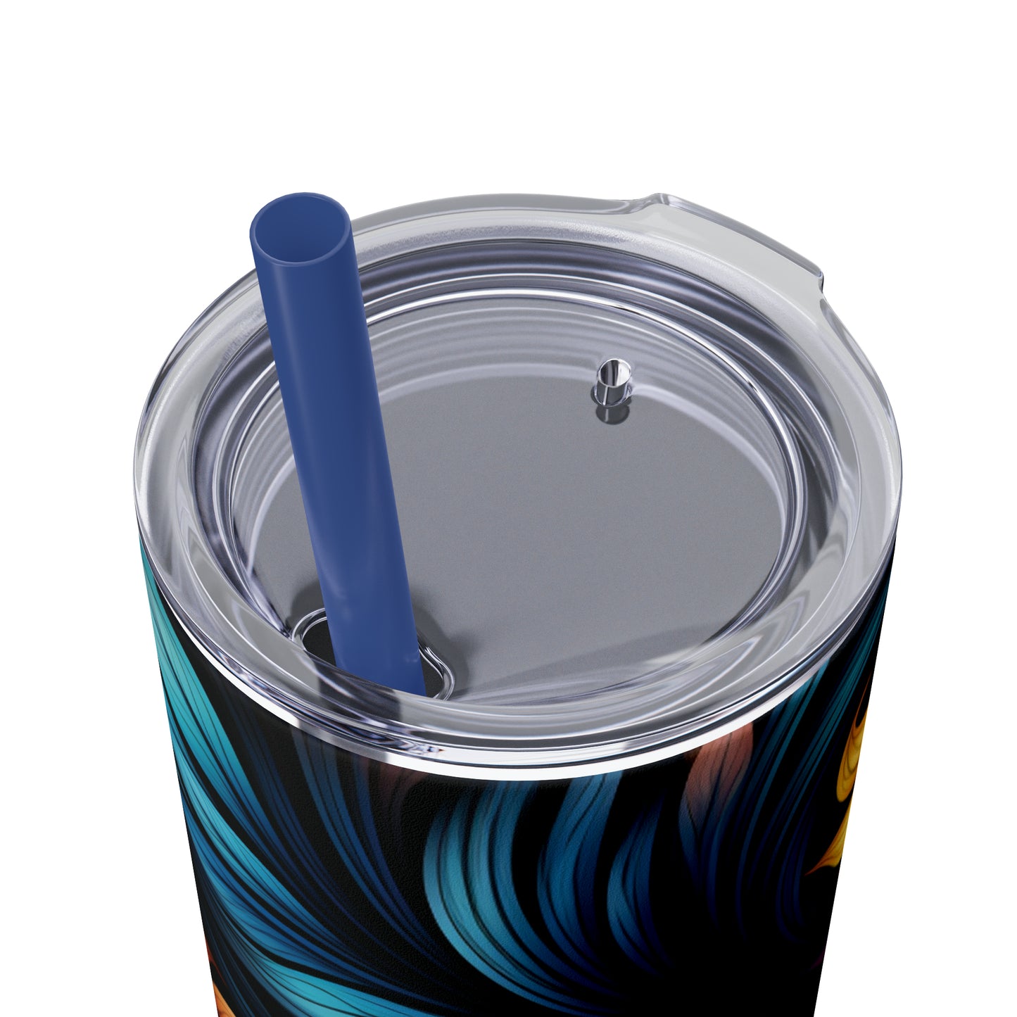 Resting Laurels 20oz Insulated Stainless Steel Skinny Tumbler with Lid and Straw - Dyborn Designs