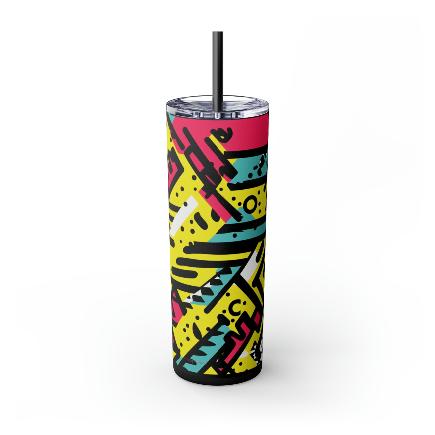 I'm a 90's Kid 20-Ounce Steel Skinny Tumbler with Lid and Straw - Dyborn Designs