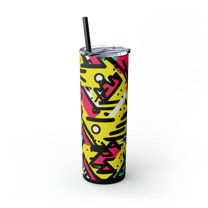 I'm a 90's Kid 20-Ounce Steel Skinny Tumbler with Lid and Straw - Dyborn Designs