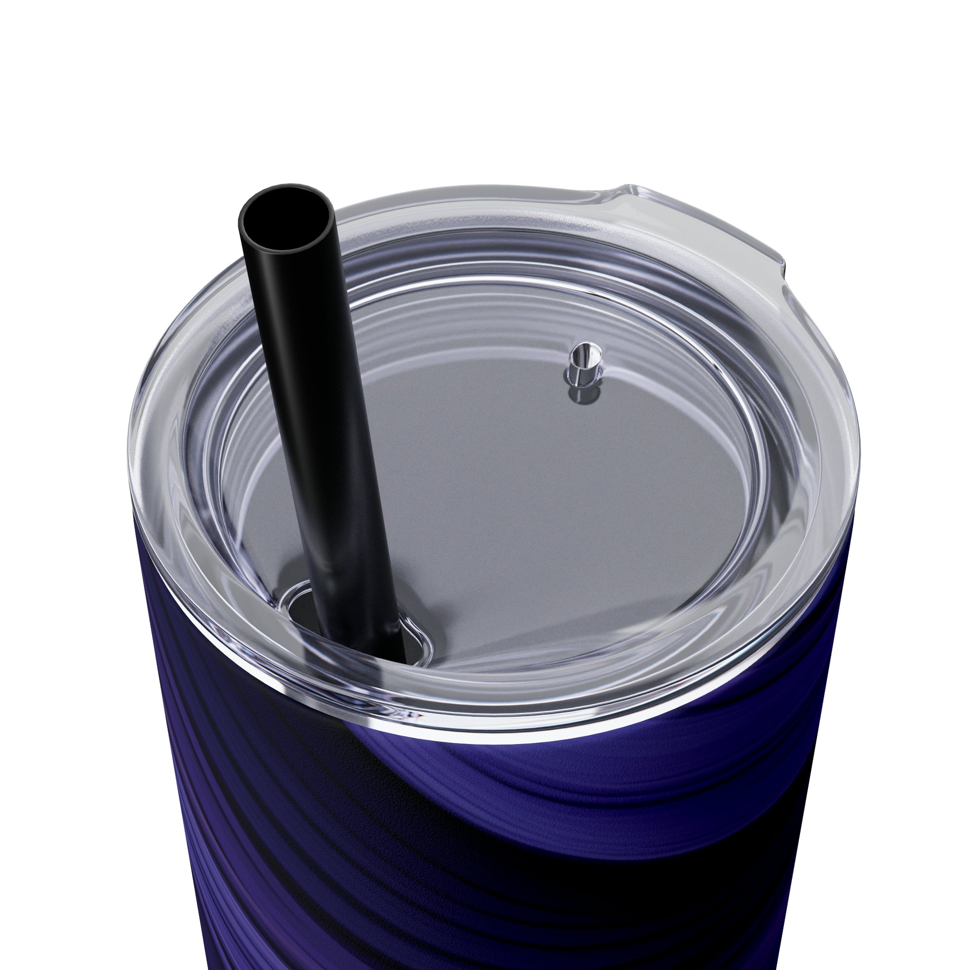 Purple Groove 20oz Insulated Stainless Steel Skinny Tumbler with Lid and Straw - Dyborn Designs