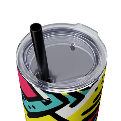 I'm a 90's Kid 20-Ounce Steel Skinny Tumbler with Lid and Straw - Dyborn Designs