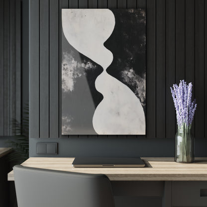 Balanced Divide - Modern Minimalist Acrylic Wall Art - 24 x 36 Inch - Dark Mock Up - Dyborn Designs