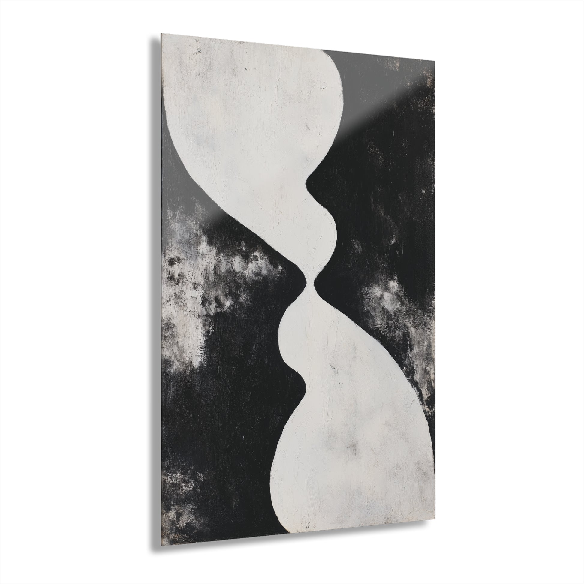 Balanced Divide - Modern Minimalist Acrylic Wall Art - 24 x 36 Inch - Front - Dyborn Designs