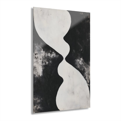 Balanced Divide - Modern Minimalist Acrylic Wall Art - 24 x 36 Inch - Front - Dyborn Designs