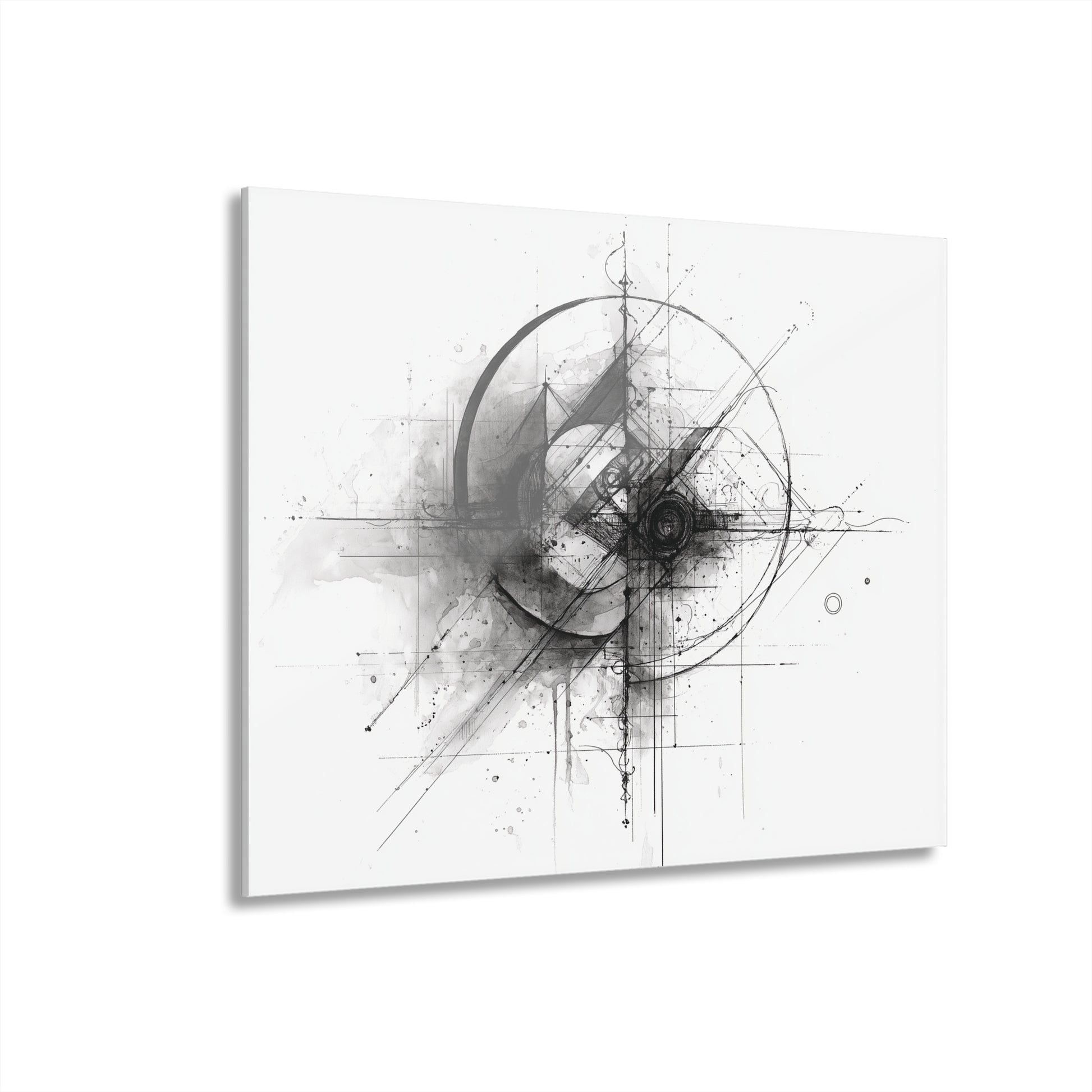 Celestial Draft - Modern Minimalist Acrylic Wall Art - 14 x 11 Inch - Front - Dyborn Designs