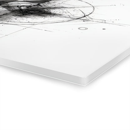 Celestial Draft - Modern Minimalist Acrylic Wall Art - 14 x 11 Inch - Thickness - Dyborn Designs