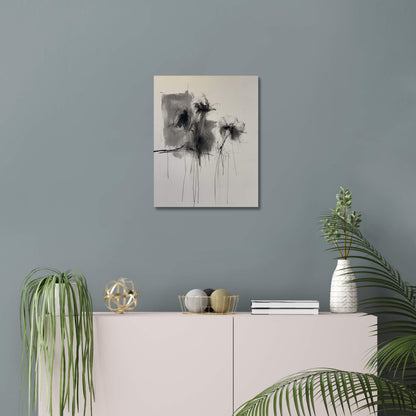 Chaotic Bouquet - Modern Minimalist Acrylic Wall Art - 16 x 20 Inch - Blue Mock Up - Dyborn Designs