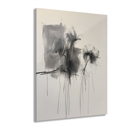 Chaotic Bouquet - Modern Minimalist Acrylic Wall Art - 16 x 20 Inch - Front - Dyborn Designs
