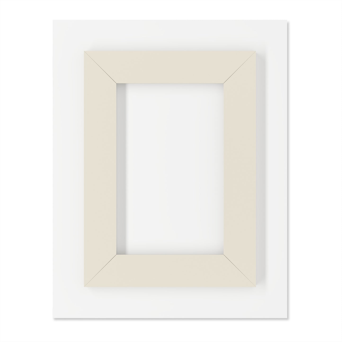 Cliffside Mist - Modern Minimalist Acrylic Wall Art - 11 x 14 Inch - Back - Dyborn Designs