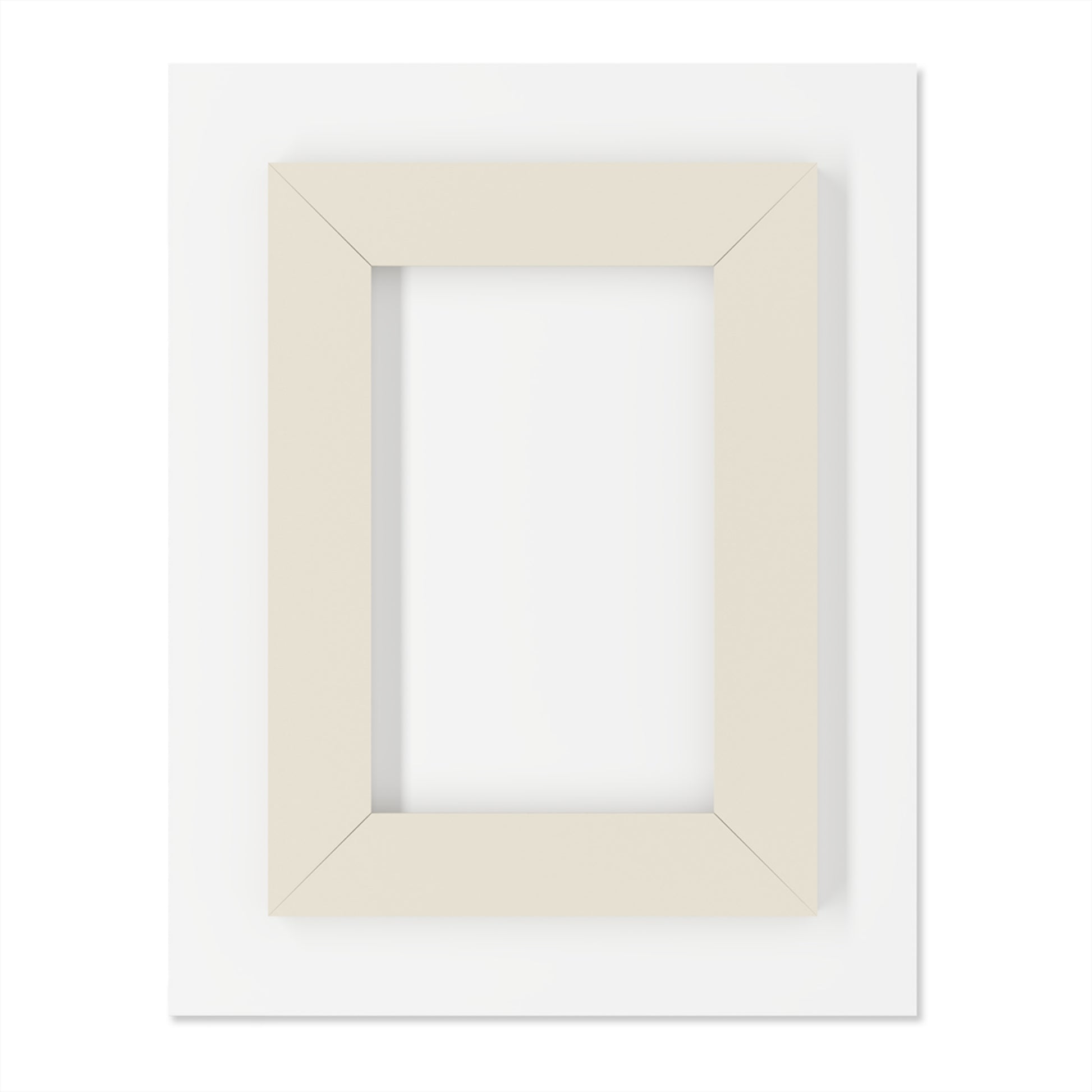 Cliffside Mist - Modern Minimalist Acrylic Wall Art - 11 x 14 Inch - Back - Dyborn Designs
