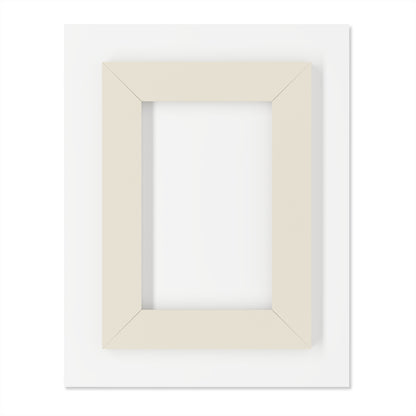 Cliffside Mist - Modern Minimalist Acrylic Wall Art - 11 x 14 Inch - Back - Dyborn Designs