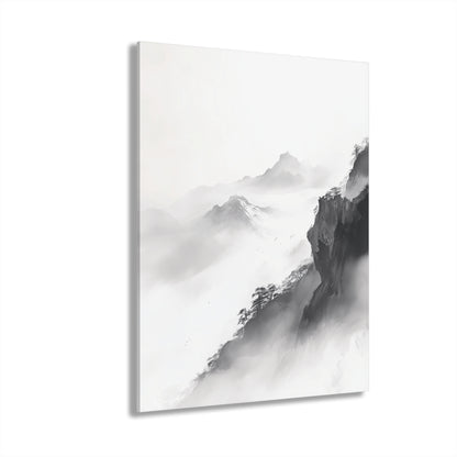 Cliffside Mist - Modern Minimalist Acrylic Wall Art - 11 x 14 Inch - Front - Dyborn Designs