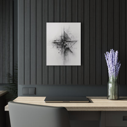 Dissonant Form - Modern Minimalist Acrylic Wall Art - 16 x 20 Inch - Dark Mock Up - Dyborn Designs