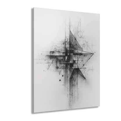 Dissonant Form - Modern Minimalist Acrylic Wall Art - 16 x 20 Inch - Front - Dyborn Designs