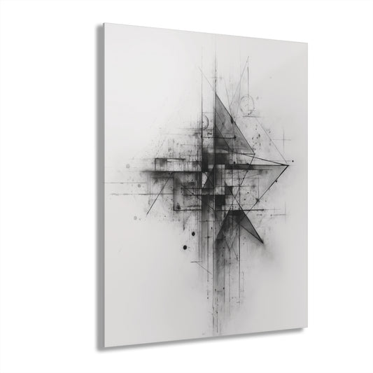 Dissonant Form - Modern Minimalist Acrylic Wall Art - 16 x 20 Inch - Front - Dyborn Designs