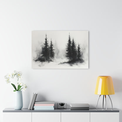 Divided Pines - Modern Minimalist Acrylic Wall Art - 36 x 24 Inch - Light Mock Up - Dyborn Designs