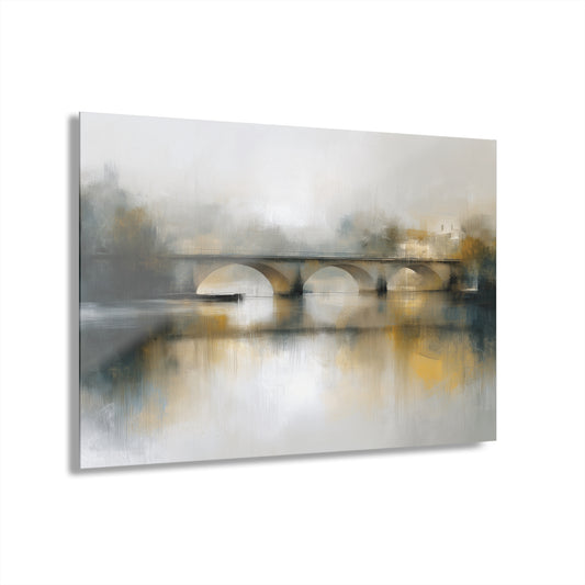 Drifting Light - Modern Minimalist Acrylic Wall Art - 30 x 20 Inch - Front - Dyborn Designs