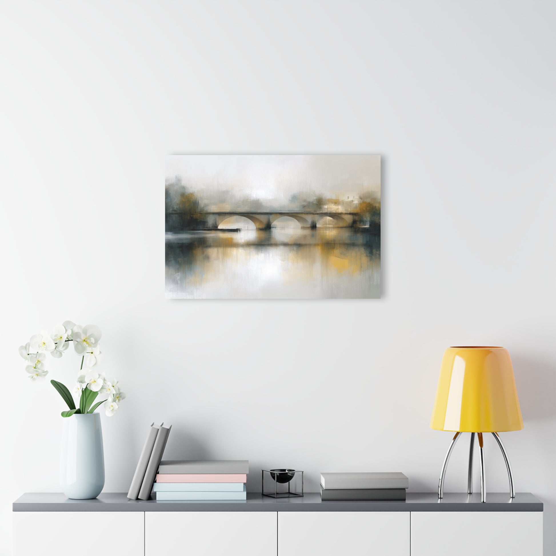 Drifting Light - Modern Minimalist Acrylic Wall Art - 30 x 20 Inch - Light Mock Up - Dyborn Designs
