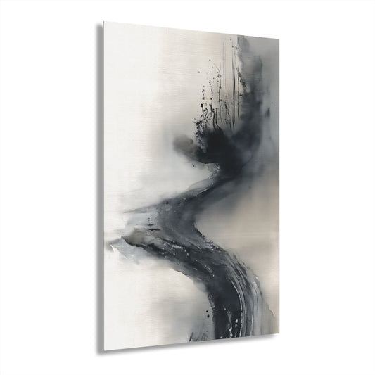 Drifting Memory - Modern Minimalist Acrylic Wall Art - 24 x 36 Inch - Front - Dyborn Designs