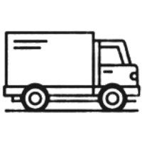 Simple Delivery Truck Icon - Background Removed -  Dyborn Designs