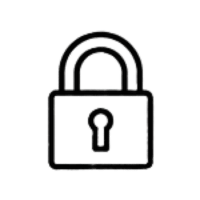 Security Lock Icon - Background Removed - Dyborn Designs