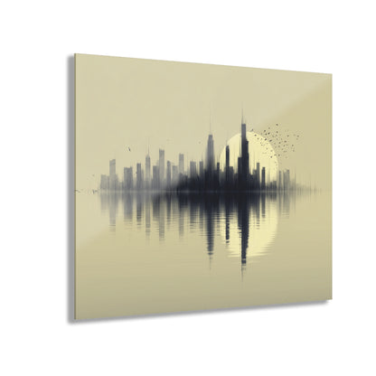 Evening Ascent - Modern Minimalist Acrylic Wall Art - 20 x 16 Inch - Front - Dyborn Designs