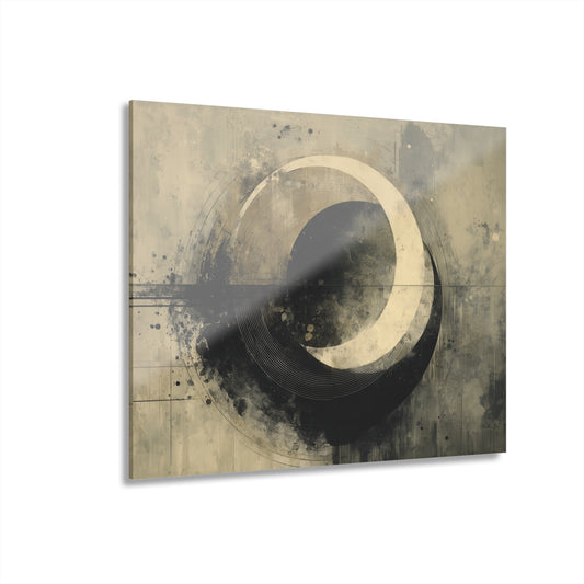 Event Horizon - Modern Minimalist Acrylic Wall Art - 14 x 11 Inch - Front - Dyborn Designs