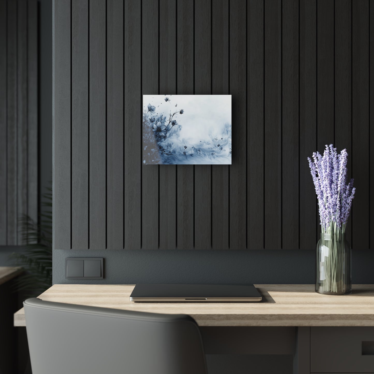 Faded Essence - Modern Minimalist Acrylic Wall Art - 14 x 11 Inch - Dark Mock Up - Dyborn Designs