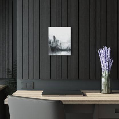 Fading Empire - Modern Minimalist Acrylic Wall Art - 11 x 14 Inch - Dark Mock Up - Dyborn Designs