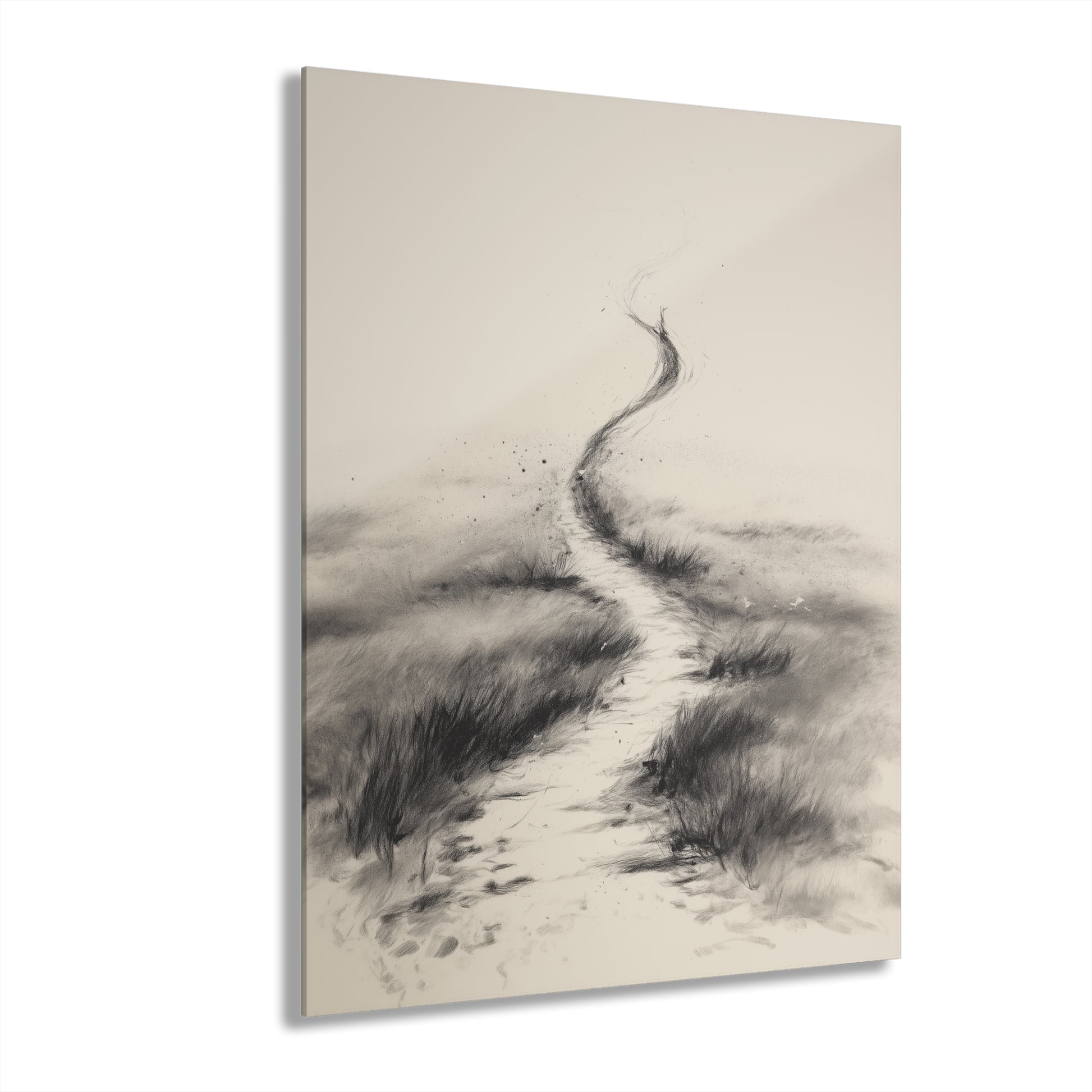 Fading Journey - Modern Minimalist Acrylic Wall Art - 16 x 20 Inch - Front - Dyborn Designs