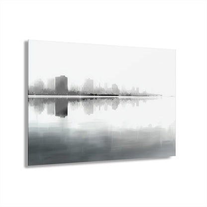 Misty Horizon - Modern Minimalist Acrylic Wall Art - 30 x 20 Inch - Front - Dyborn Designs