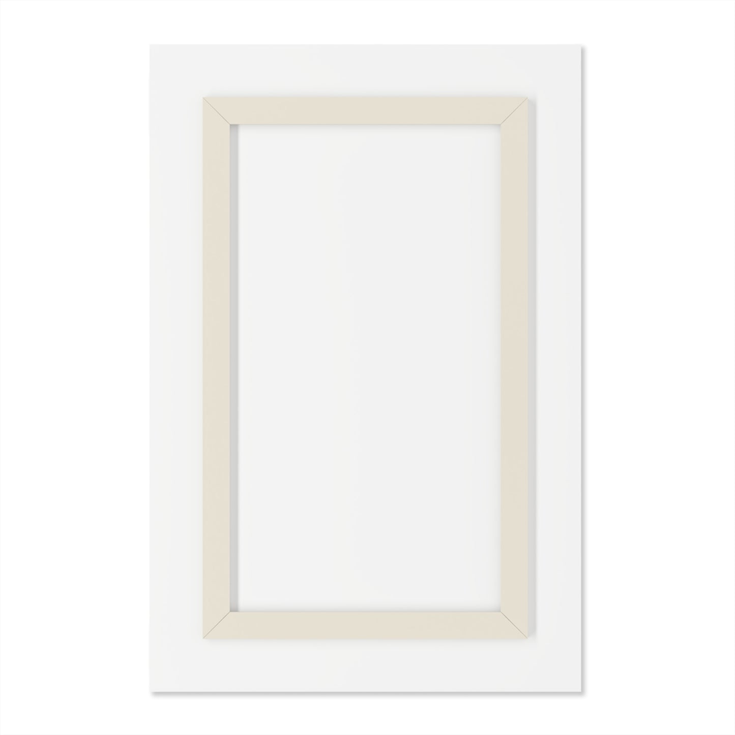 Mountain Lake - Modern Minimalist Acrylic Wall Art - 24 x 36 Inch - Back - Dyborn Designs