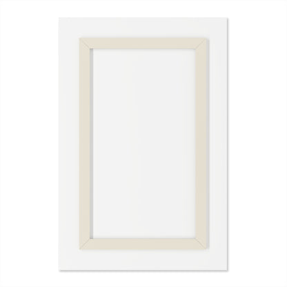 Mountain Lake - Modern Minimalist Acrylic Wall Art - 24 x 36 Inch - Back - Dyborn Designs