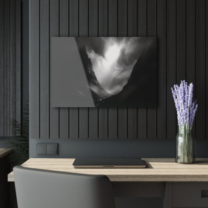 Mountain Valley - Modern Minimalist Acrylic Wall Art - 30 x 20 Inch - Dark Mock Up - Dyborn Designs