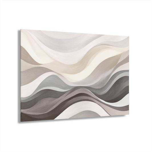 Muted Terrain - Modern Minimalist Acrylic Wall Art - 30 x 20 Inch - Front - Dyborn Designs