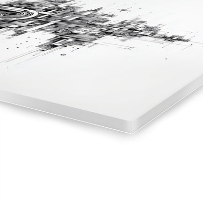 Negative Order - Modern Minimalist Acrylic Wall Art - 14 x 11 Inch - Thickness - Dyborn Designs