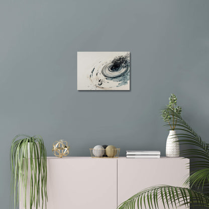 Quiet Impact - Modern Minimalist Acrylic Wall Art - 14 x 11 Inch - Blue Mockup - Dyborn Designs