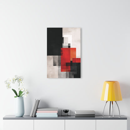 Scarlet Balance - Modern Minimalist Acrylic Wall Art - 20 x 30 Inch - Light Mock Up - Dyborn Designs