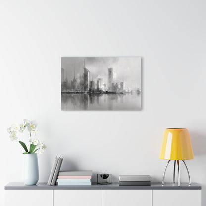 Shadow Skyline - Modern Minimalist Acrylic Wall Art - 30 x 20 Inch - Light Mock Up - Dyborn Designs