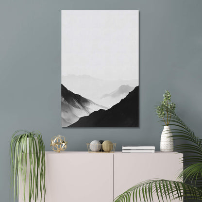 Shadow Valley - Modern Minimalist Acrylic Wall Art - 24 x 36 Inch - Blue Mock Up - Dyborn Designs