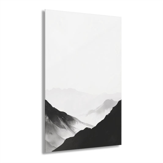 Shadow Valley - Modern Minimalist Acrylic Wall Art - 24 x 36 Inch - Front - Dyborn Designs