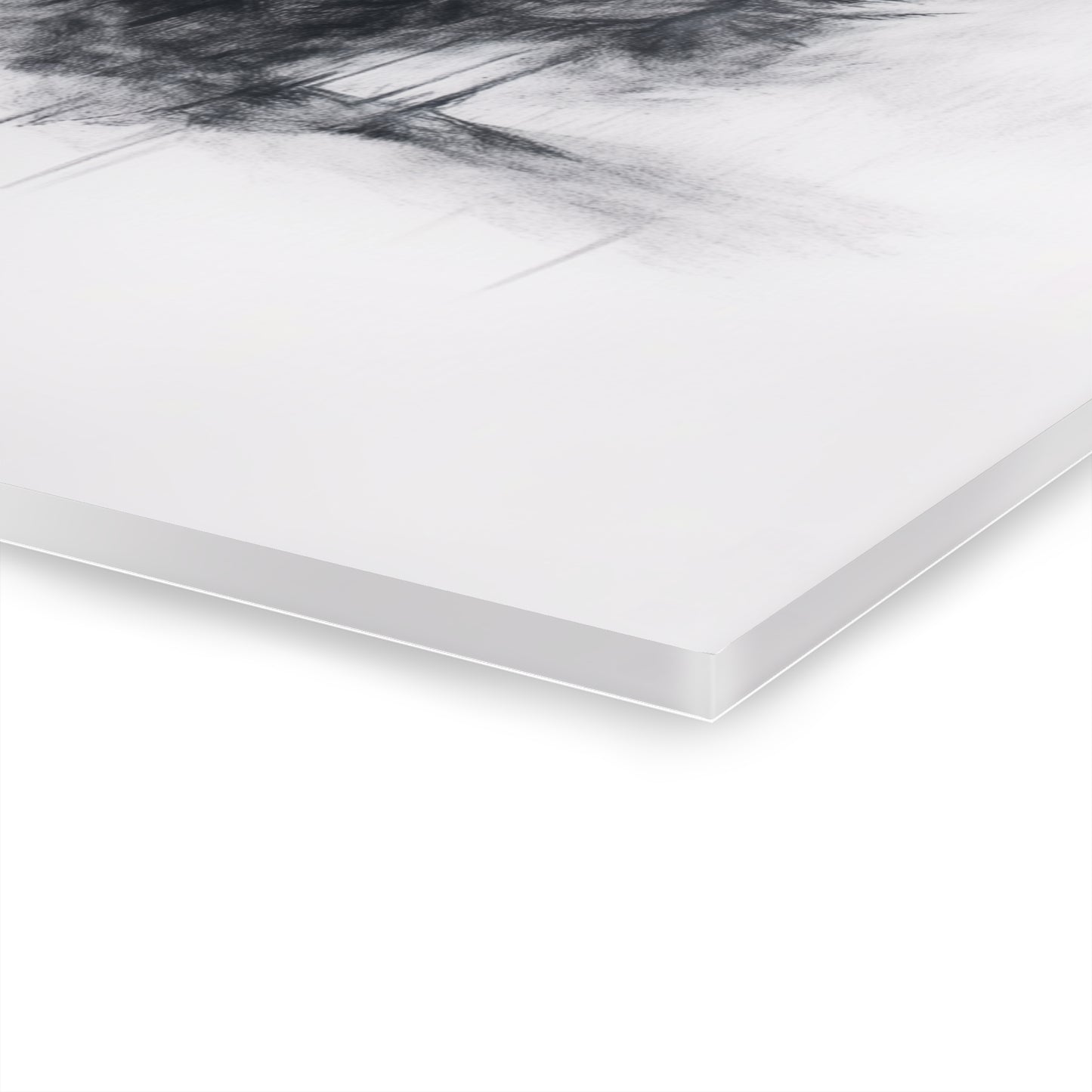 Shadowed Pines - Modern Minimalist Acrylic Wall Art - 30 x 20 Inch - Thickness - Dyborn Designs
