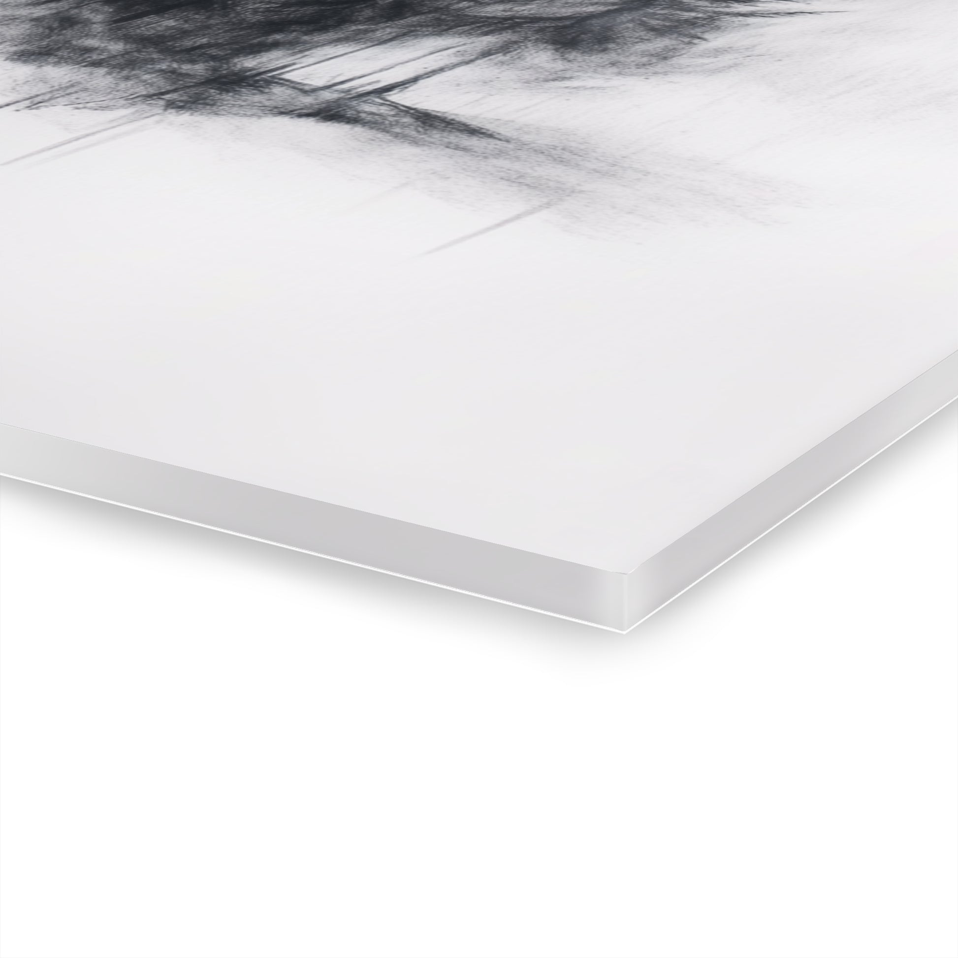 Shadowed Pines - Modern Minimalist Acrylic Wall Art - 30 x 20 Inch - Thickness - Dyborn Designs