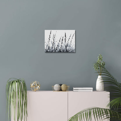 Silent Fields - Modern Minimalist Acrylic Wall Art - 14 x 11 Inch - Blue Mock Up - Dyborn Designs