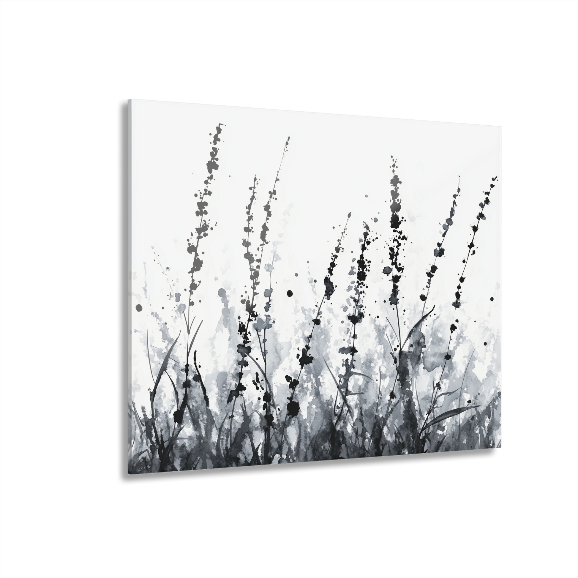 Silent Fields - Modern Minimalist Acrylic Wall Art - 14 x 11 Inch - Front - Dyborn Designs