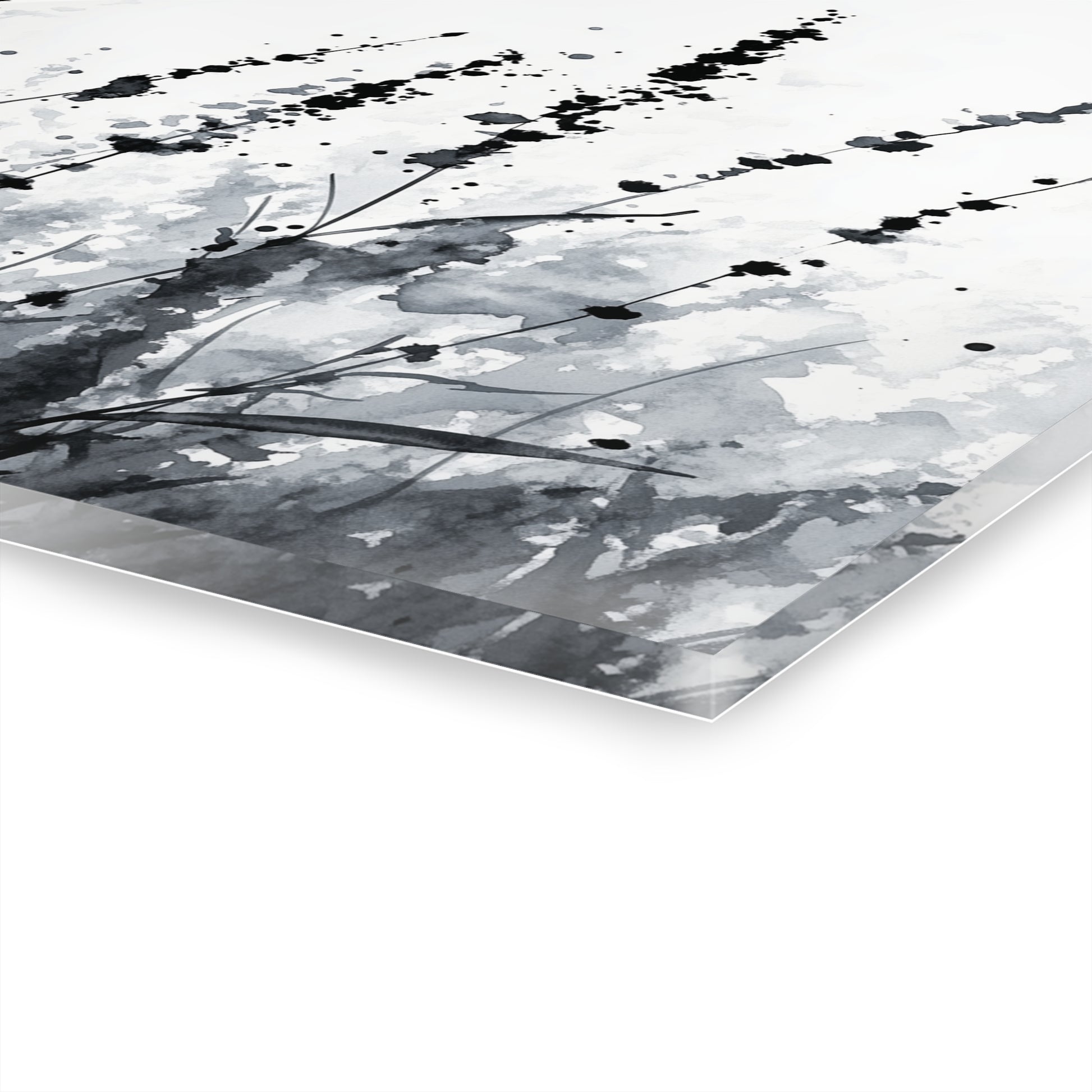 Silent Fields - Modern Minimalist Acrylic Wall Art - 14 x 11 Inch - Thickness - Dyborn Designs
