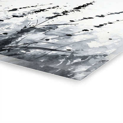 Silent Fields - Modern Minimalist Acrylic Wall Art - 14 x 11 Inch - Thickness - Dyborn Designs