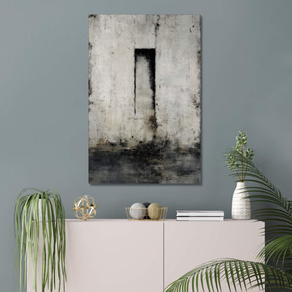 Silent Passage - Modern Minimalist Acrylic Wall Art - 24 x 36 Inch - Blue Mock Up - Dyborn Designs