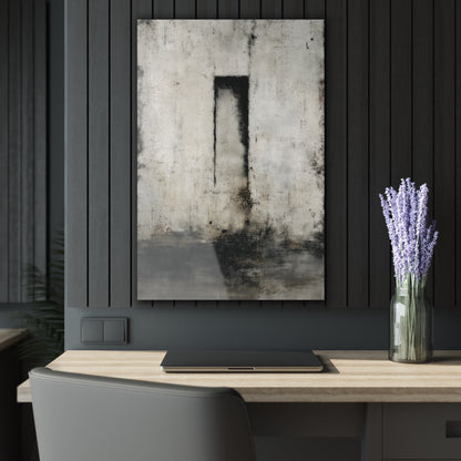 Silent Passage - Modern Minimalist Acrylic Wall Art - 24 x 36 Inch - Dark Mock Up - Dyborn Designs