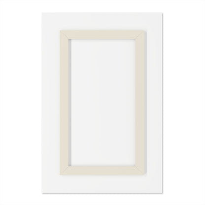 Stilled Passage - Modern Minimalist Acrylic Wall Art - 20 x 30 Inch - Back - Dyborn Designs